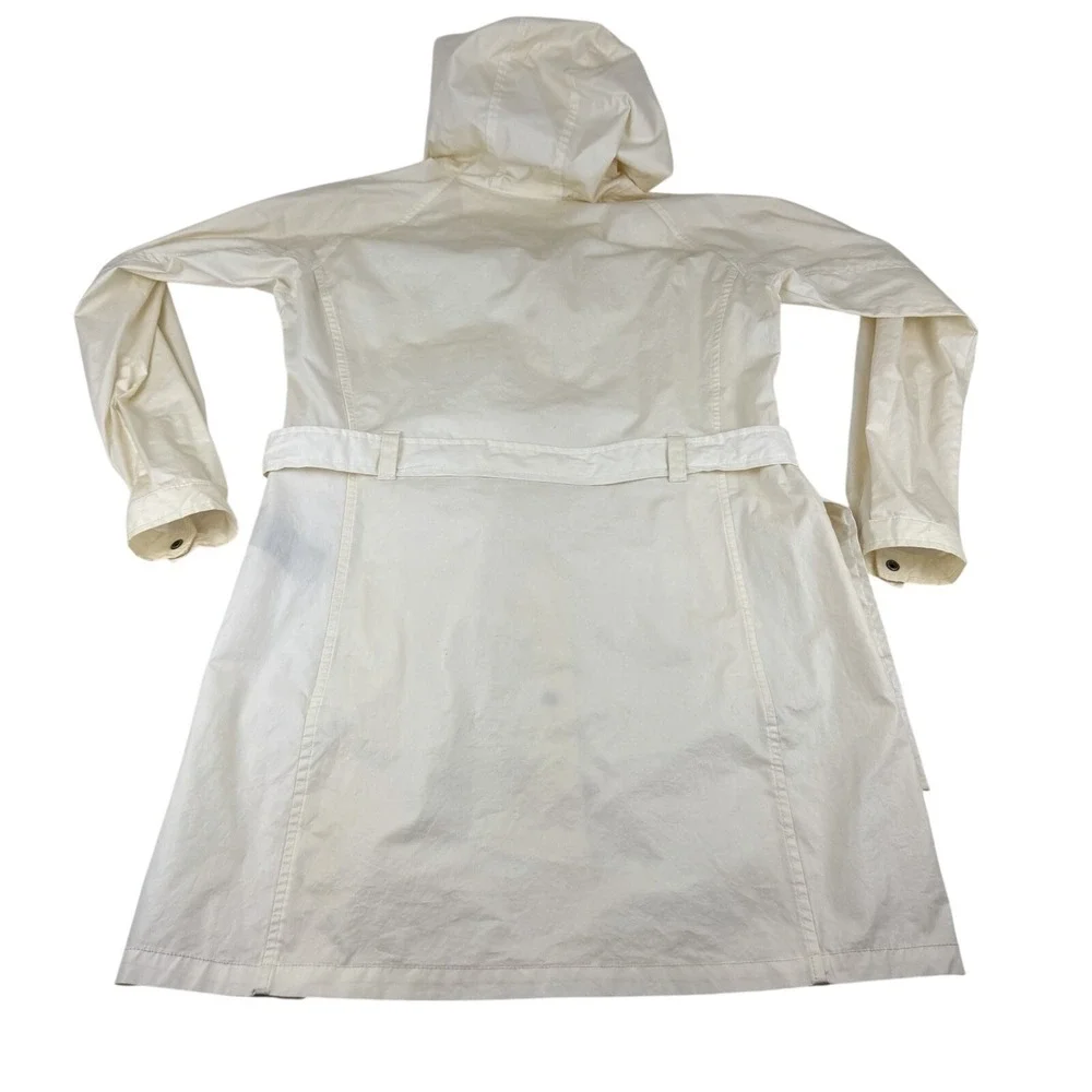 Columbia Women's Pale Yellow Trench Rain Jacket Size Large‎
